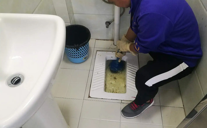 永安坝街道疏通蹲坑